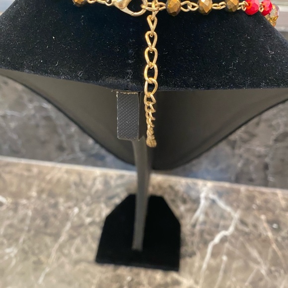 💎 Multi-colored stone sand glass bead 
necklace - Picture 4 of 6